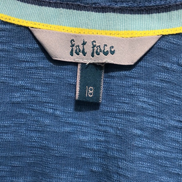 FAT FACE 100% Cotton Short Sleeved Tunic Top with Embroidery - Picture 2 of 10